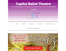 Tablet Screenshot of cbtdance.org